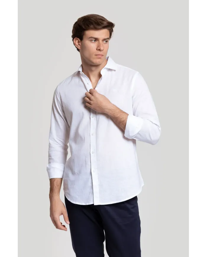 Camisa de Lino Blanca