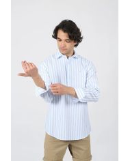 Camisa Polera Celeste