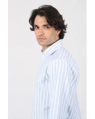 Camisa Polera Celeste