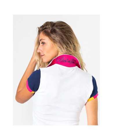 Polo Blanco Bordado Capote