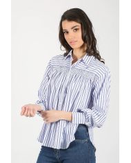 Blusa a Rayas Azul