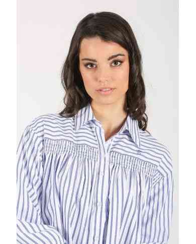 Blusa a Rayas Azul