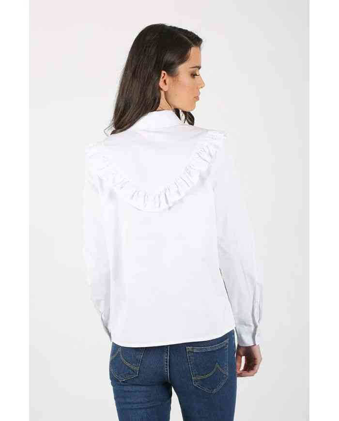 Blusa Blanca Volantes
