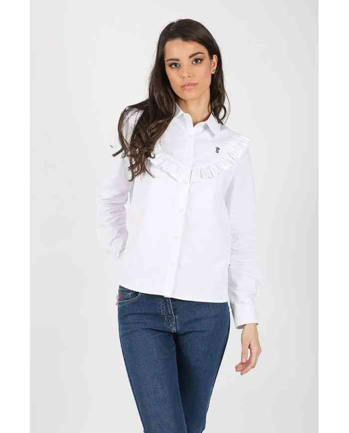 Blusa Blanca Volantes