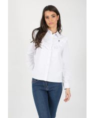 Blusa Blanca Volantes