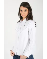 Blusa Blanca Volantes