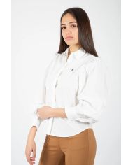 Blusa Abullonada Blanca