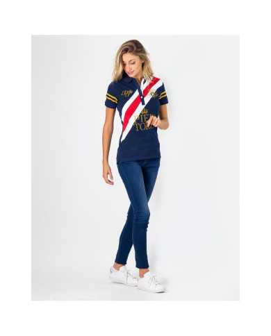 Polo Cruzada Azul Marino