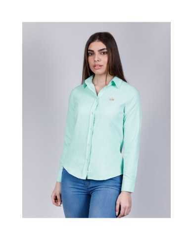 Camisa Oxford Verde Agua