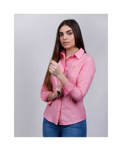 Camisa Oxford Rosa