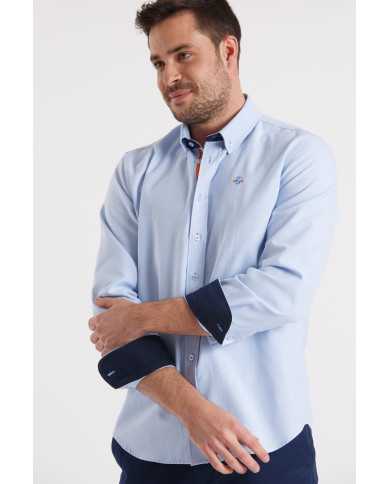 Camisa Oxford Celeste España