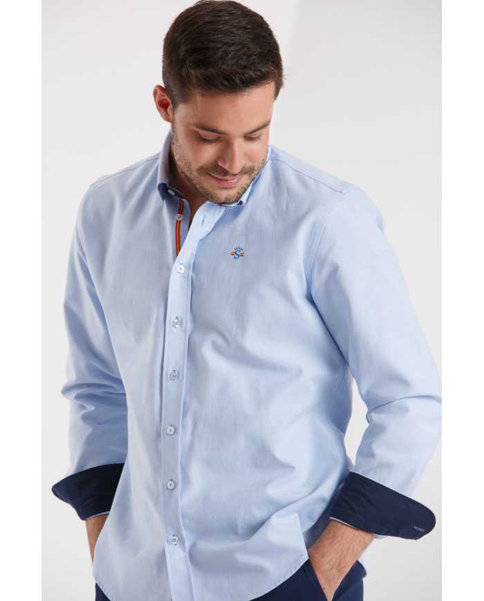 Camisa Oxford Celeste España