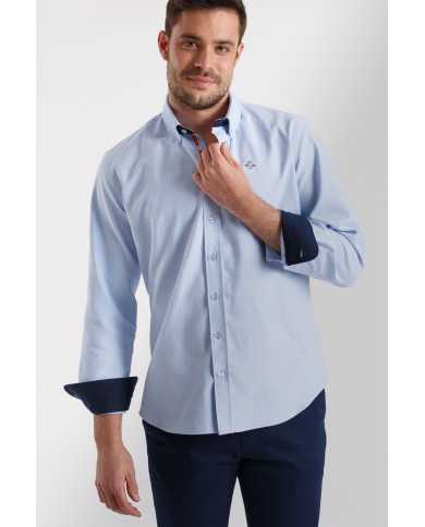Camisa Oxford Celeste España