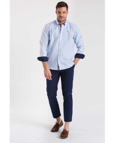 Camisa Oxford Celeste España