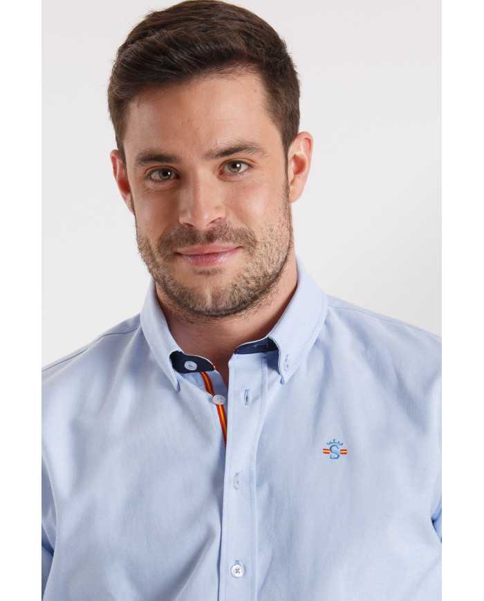 Camisa Oxford Celeste España