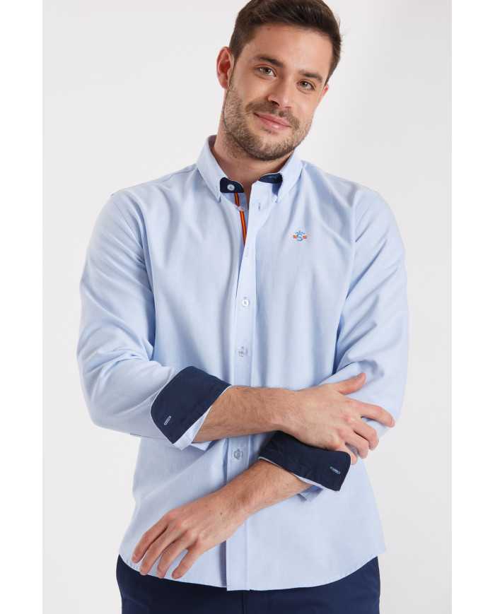 Camisa Oxford Celeste España