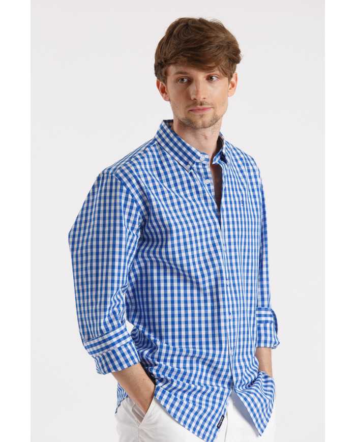 Camisa a Cuadros Azul