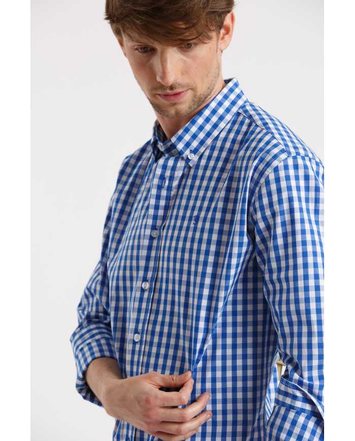 Camisa a Cuadros Azul