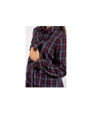 Vestido Cuadro Grana